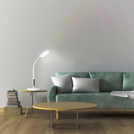 Schreibtischlampe 2in1 LED 12W 3000K-5500K CCT Dimmbar Touch Weiß