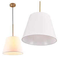 Hängelampe E27 Weiß Gold ELENA Sanico Goldlux