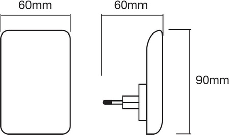 LED ORIENTATION LUNETTA GLOW Nachtlicht Weiß 0.28W 5lm 3000K IP20 Ledvance