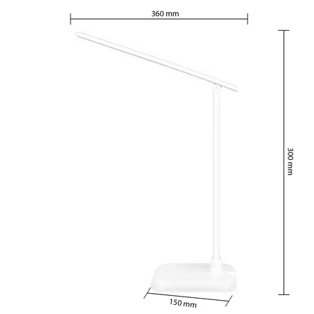 MARINA LED 9W 450lm Dimmbar Weiß MasterLED Verstellbare Nachttischlampe