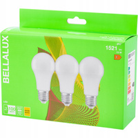 3x LED Lampe E27 A60 13W = 100W 1521lm 2700K Warm 200° BELLALUX