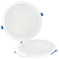 LED-Downlight bündig montiert 18W 1800lm 4000K Neutral Mesh Spot Weiß IP40 Sigaro Kobi