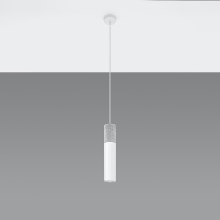 BORGIO 1 GU10 Loft Hängedeckenleuchte Weiß Grau SOLLUX