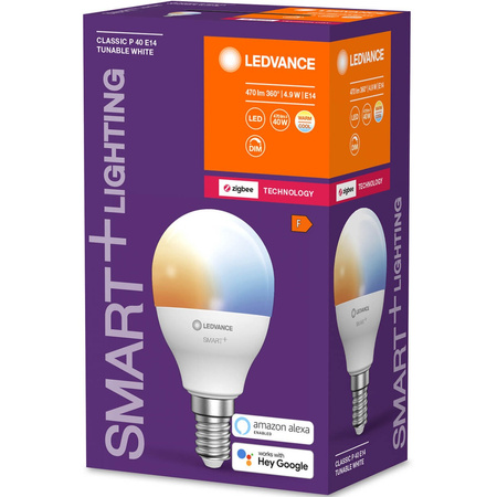 E14 P45 4.9W 470lm CCT LEDVANCE SMART+ ZigBee dimmbare LED Lampe