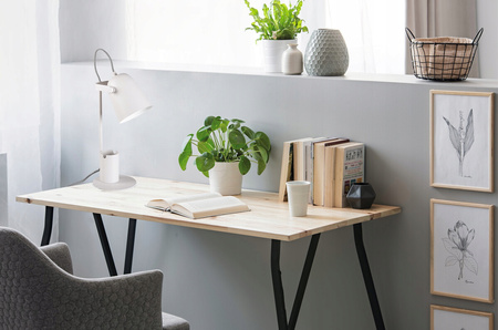 Schulnachttisch-Schreibtischlampe + Organizer Raibo E27 5W Weiß KANLUX