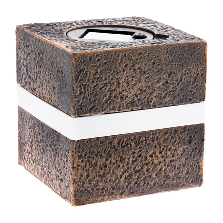 LED-Solarlampe für den Außenbereich Garten stehender Stein 3000K IP44 12 cm Dämmerungssensor