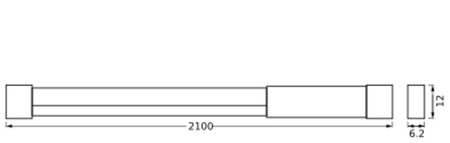 LED-Streifen 4W RGB RGB-Fernbedienung USB 2M Neonflex Ledvance