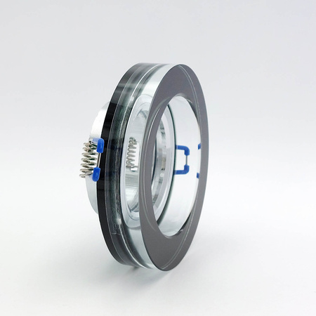 Flush-mounted GU10 Halogen Einbaustrahler Schwarz Rund Kobi