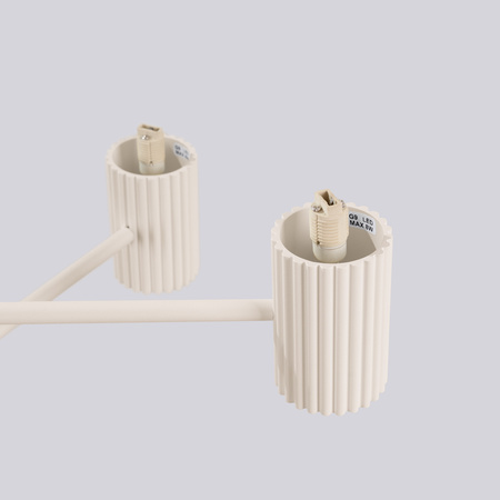 Kronleuchter Pendelleuchte 6x G9 Aluminium Beige Halo French Sky SL.1831 Sollux