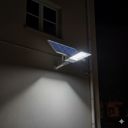 LED Solarstrahler 50x LED 100W 2500lm 5000K IP65 VIDEX Dämmerungssensor mit Fernbedienung