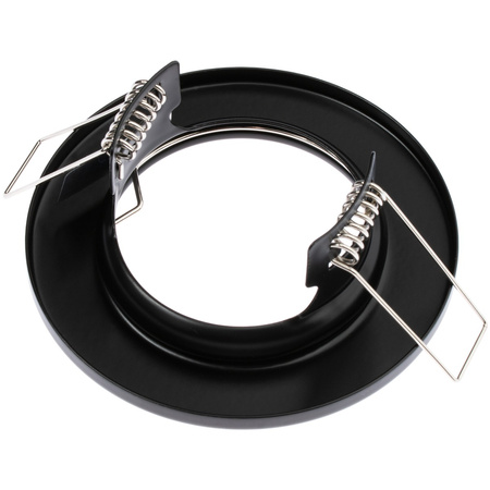 Einbaustrahler GU10, MR16 Einbauspot HALOGEN Runde Fest Schwarz Blech LUMILED