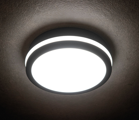 Plafond LED Aufbaumontage 18W 1740lm CCT IP65 Graphit BENO KANLUX