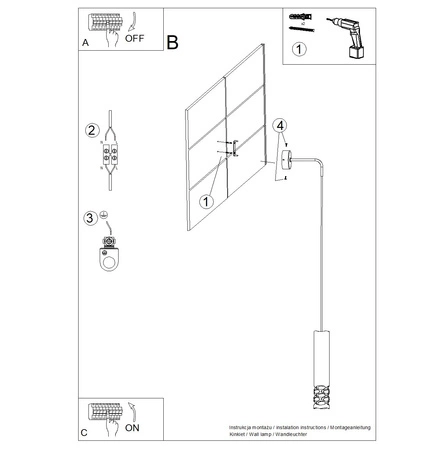 Wandleuchte GU10 Weiß LIRO Ocean Green SL.1695 Sollux