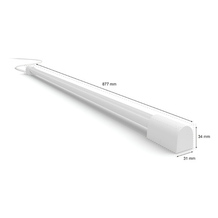 LED Play Tube lineare Schreibtischlampe weiß GRADIENT EU/UK 17.4W CCT RGB PHILIPS HUE