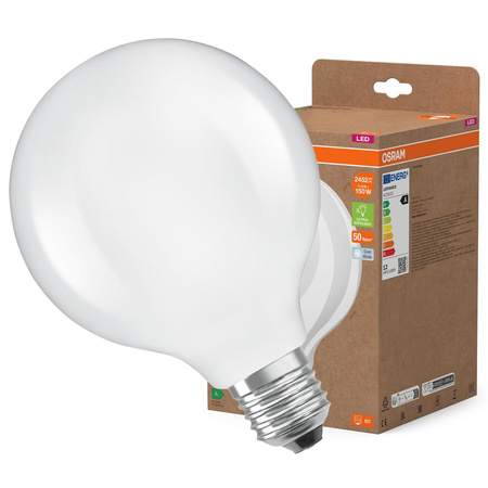 LED-Glühbirne G125 Sphere E27 11.6W = 150W 2452lm 4000K Neutral 330° Filament CLASSIC ENERGY EFFICIENCY Osram