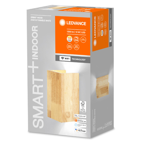 SMART+ WIFI Wandleuchte Smarte Wandleuchte 12W ORBIS SWAN WOOD LEDVANCE