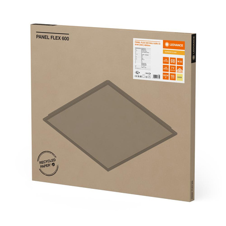 LED-Panel-Deckenleuchte 30W 4800lm 3000K Warm Dimmbar Aufputz montiert Flush Mount Weiß 60x60cm Flex Ledvance