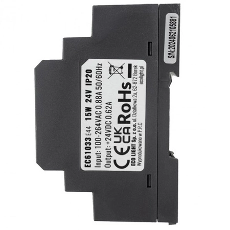 Ecolight Premium Line 15W 24V DIN-Schienen-LED-Stromversorgung