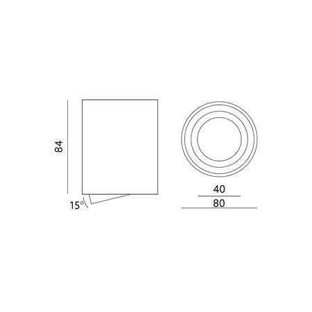 Aufbau-Halogenleuchte Spot OH36L KOBI ROUND MOVABLE GU10 Chrom