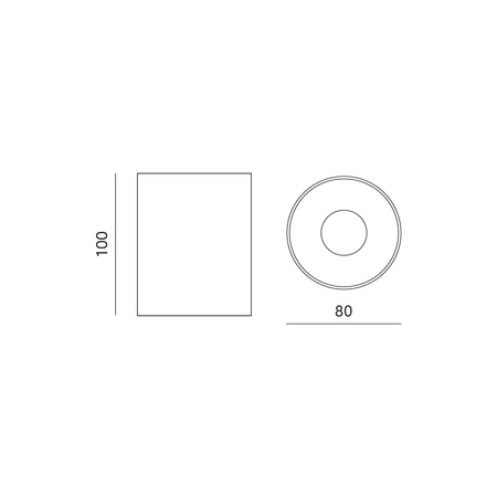 HALOGEN-Anbauleuchte SPOT TUBA für LED GU10 TRIO Weiß KOBI