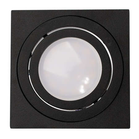 Aufputz-Halogen-Bewegliche GU10-Leuchte in quadratischem Schwarz 84 mm