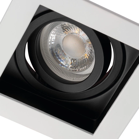 LED GU5.3 GU10 Quadratisch Weiß Schwarz Aret Kanlux Verstellbare Deckeneinbau-Halogenspot-Leuchte