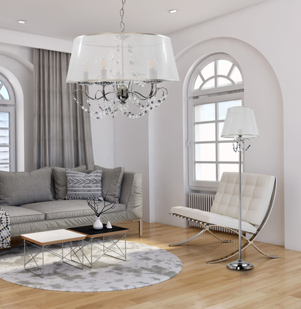 ABBAZIA Deckenpendelleuchte 5xE14 Weiß 120cm - GOLDLUX (Polux)