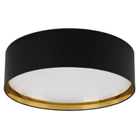 Plafond Deckenleuchte Deckenaufbauleuchten Luminaire BILBAO BLACK/GOLD Rund Schwarz/Gold 60cm 15W 4xE27 3432 TK Lighting