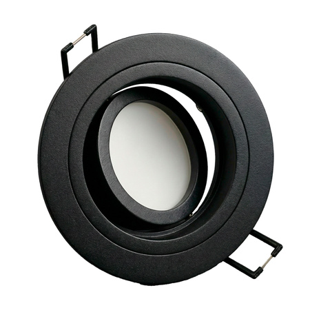 Einbaustrahler GU10, MR16 Einbauspot HALOGEN Runde beweglich Schwarz CASSIO LUMILED