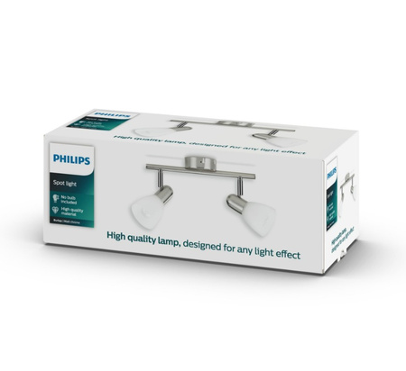 Deckenleuchte BURLAP 2x E14 Wandleuchte Reflektor fest PHILIPS