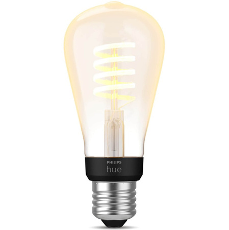 LED Edison E27 ST64 7W CCT PHILIPS HUE Weiß & Ambiance Glühfaden Bluetooth Zigbee Glühbirne