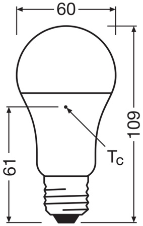 LED Lampen E27 A60 10W = 75W 1055lm 6500K Kalt 200° LEDVANCE