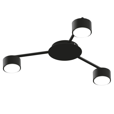 Kronleuchter Deckenleuchte 3x GX53 LED Schwarz Modern Videx