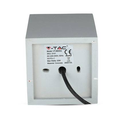 Spot-Deckenleuchte GU10 quadratisch Grau/Roségold VT-860 V-TAC – 5 Jahre Garantie