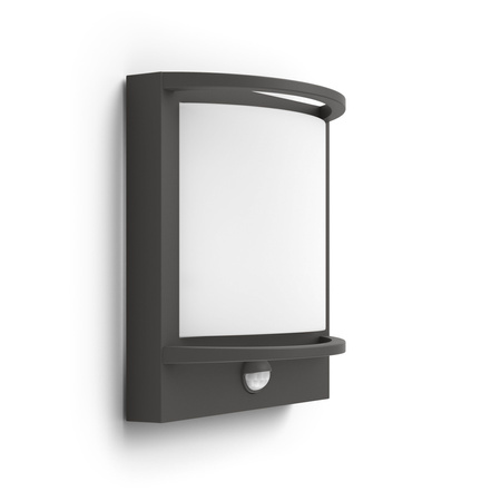Gartenleuchte LED Wandleuchte SAMONDRA IR myGarden 12W 2700K IP44 mit Bewegungssensor Anthrazit PHILIPS