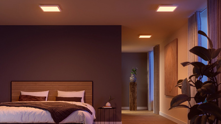 LED-Panel Deckenleuchte 30x30 cm 25W 1760lm IP20 Weiß und Farbe Ambiance RGB + TW Weiß Smart SMART Zigbee Bluetooth Surimu Philips HUE