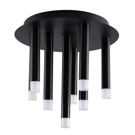 Deckenanbauleuchte 9x G9 Schwarz Glam Sanico Goldlux