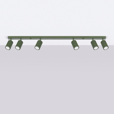 Tuba Spot Reflektor Deckenleuchte 6x GU10 Olive Carbon Deep Space SL.1623 Sollux