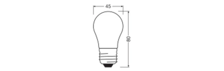 LED-Lampe P45 E27 3.4W = 40W 470lm 2700K Warm Dimmbar 320° Leistungsklasse Ledvance