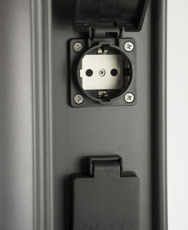 Außenstehende Gartenleuchte POST Elborn EL3113 G9 46,5 cm + 2x Su-Ma-Steckdose