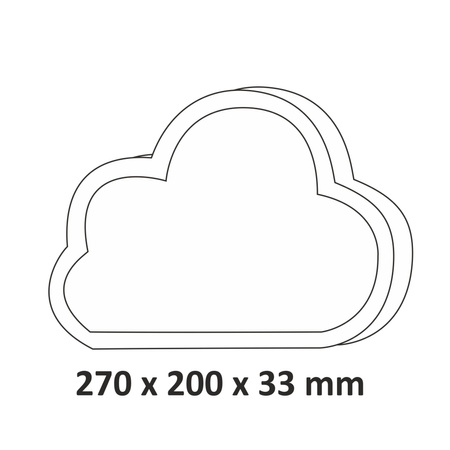 Nachtlampe aus Holz dekorative CLOUD LED warmblaue GOLDLUX (Polux) Lampe für Kinder