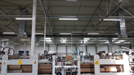 LED 60W 9300lm 4000K Neutral IP65 IK08 Chrom HPL2 Pro Kobi lineare hermetische Leuchte