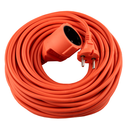 Garten Verlängerungskabel Konstruktion Single 1 Sockel 20m Orange Cord GRIDEN Lumiled