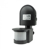 PIR-Bewegungs- und Dämmerungssensor IP44 Aufputzmontage Einstellbar Schwarz 12m 180° CP Ecolight