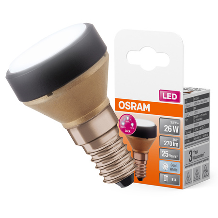 LED-Reflektorlampe E14 3.5W = 26W 270lm 4000K Neutral 100° Dimmbar FLAT LAMP Osram