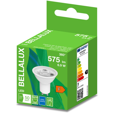 GU10 LED Leuchtmittel 6,9W = 50W 575lm 4000K Neutral 120° BELLALUX
