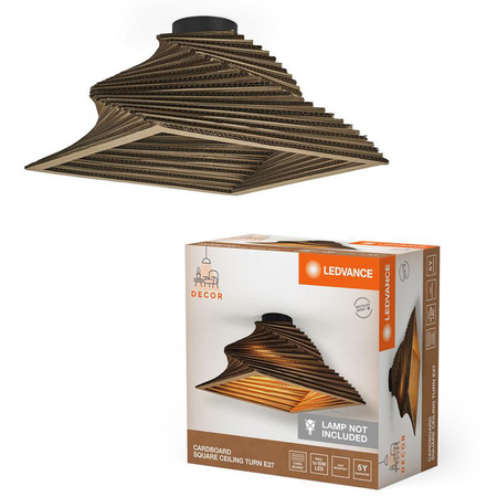 Dekor E27 Karton Braun Dekor Ledvance Deckenleuchte