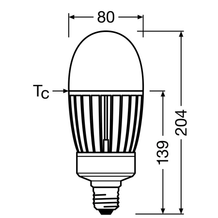 LED Lampen HQL E40 41W = 125W 5400lm 2700K Warmweiß LEDVANCE