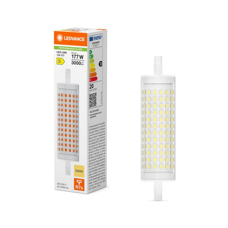 LED-Glühbirne R7s 20W = 177W 3000lm 3000K Warm 300° Ledvance