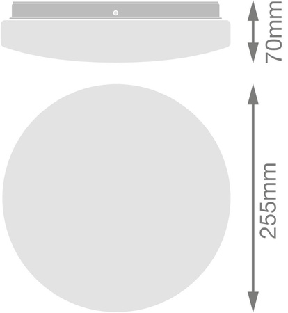 LED 18W 1350lm 3000K IP44 Essential Ledvance Weiß Decken- und Wandleuchte für den Außenbereich